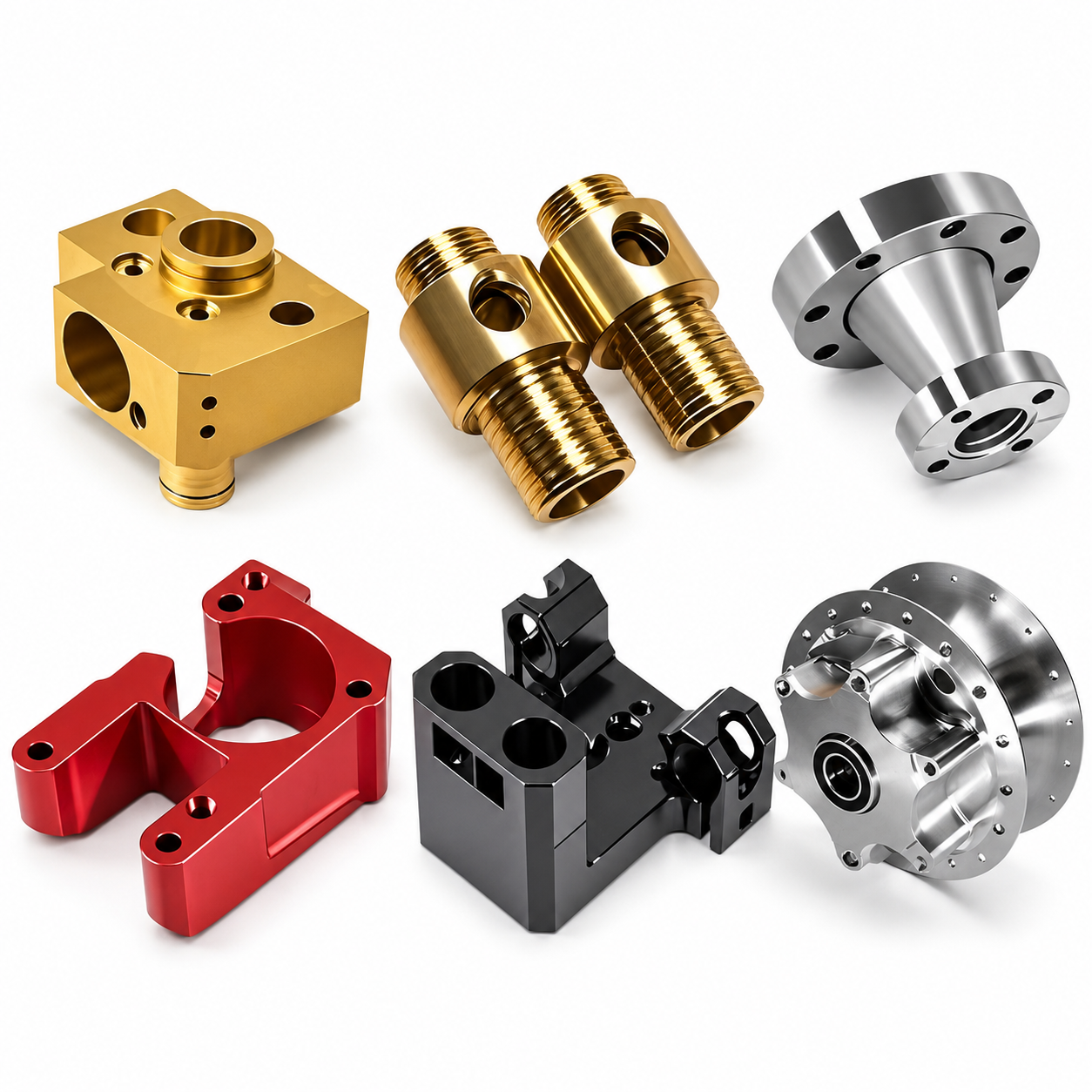 brass and stainless steel cnc precision turned mechanical parts